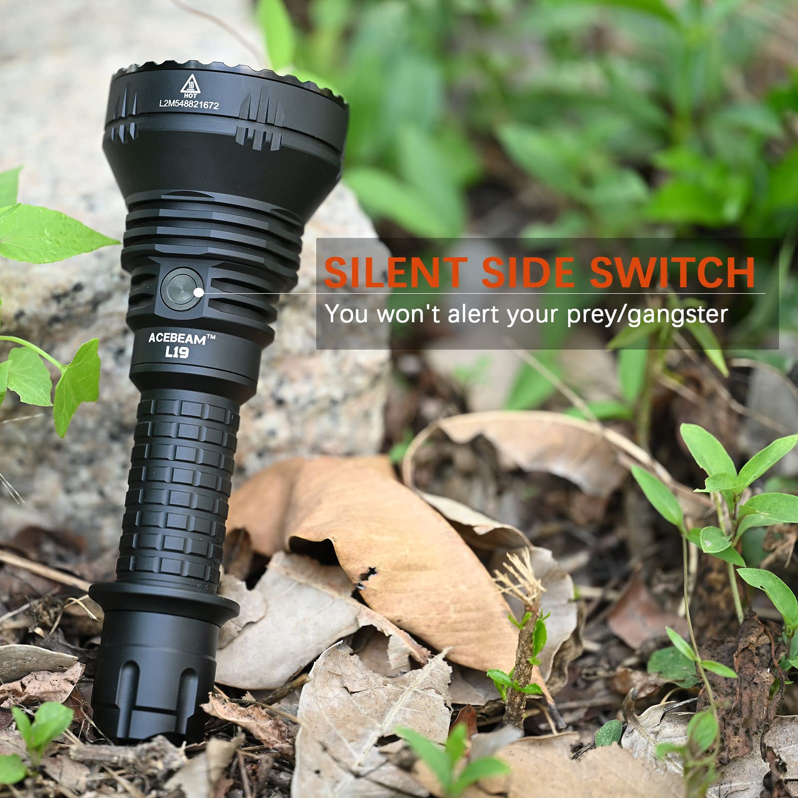 ACEBEAM L19 2.0 Tactical Flashlight 1185 Yards Ultra Long Range